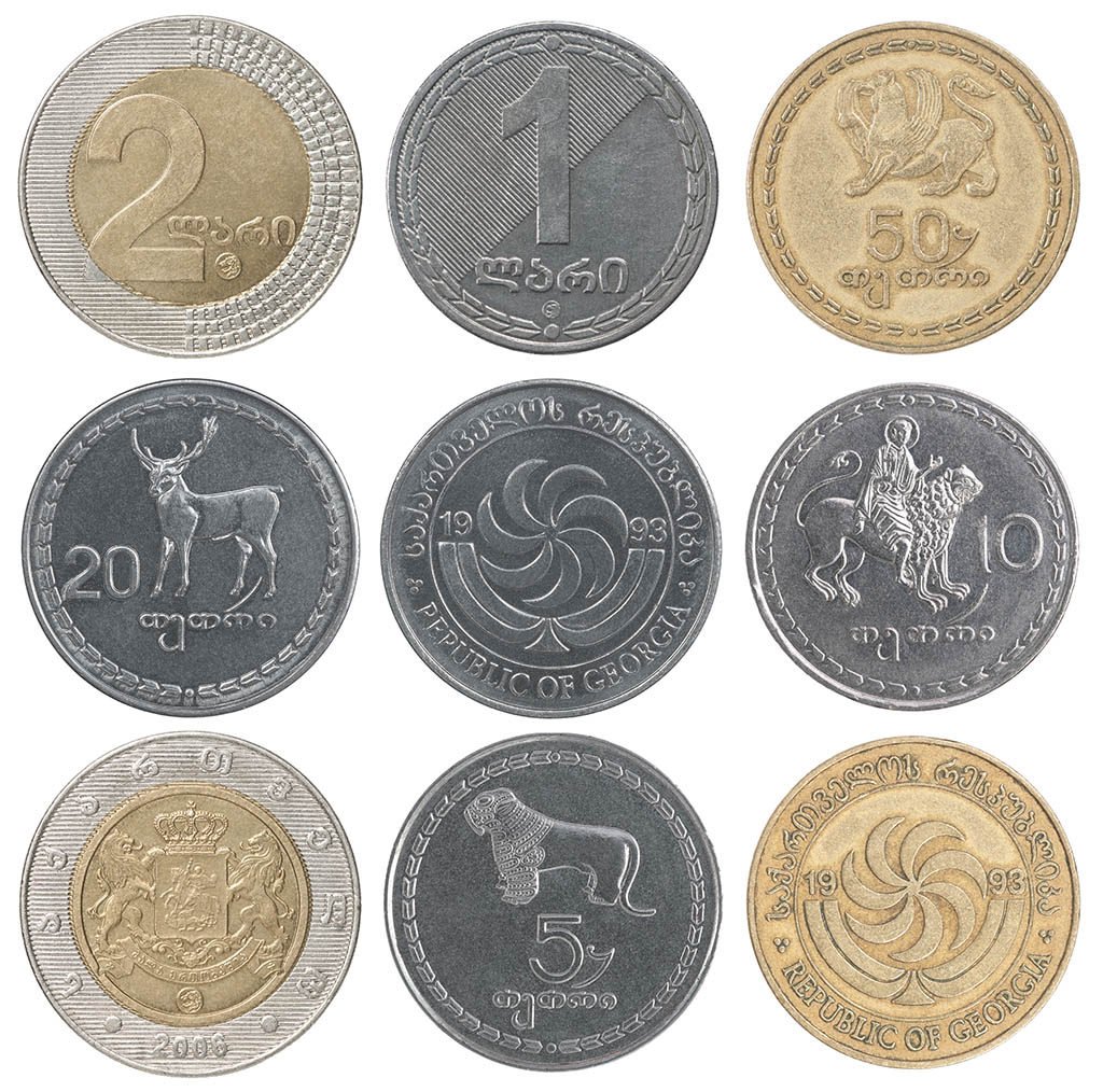монеты Грузии всех номиналов
